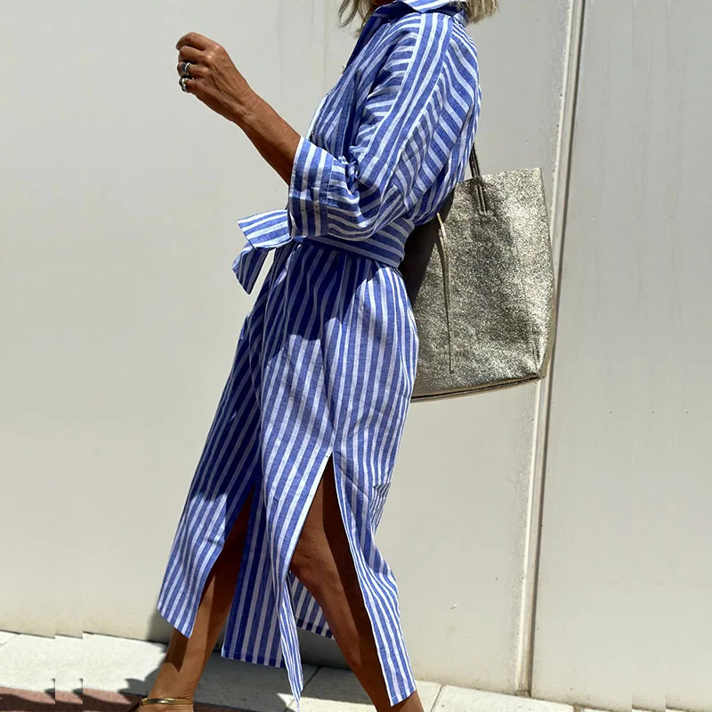 ELLE - STRIPED DRESS SHIRT