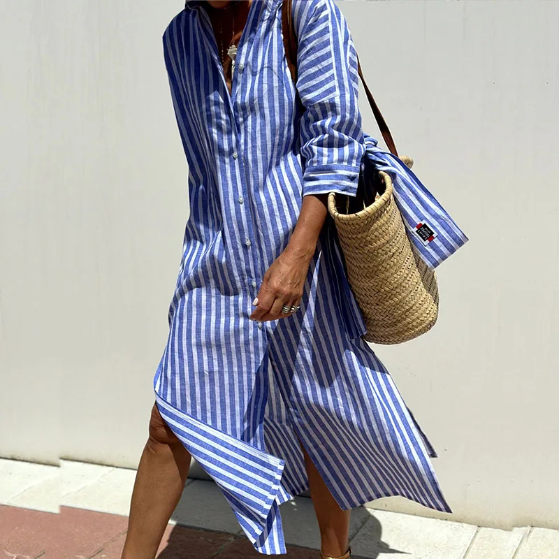 ELLE - STRIPED DRESS SHIRT