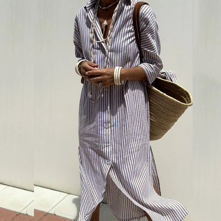 ELLE - STRIPED DRESS SHIRT